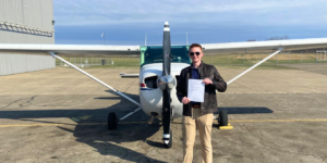 A High Flight Academy student one step closer to his aviation dreams.