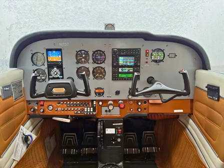 Fleet Update: High Flight Academy's Cessna N1737 orange bird is receiving a panel upgrade.